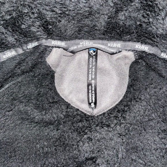 Kuhl Flight Fuzzy Black Hooded Flight Jacket Womens Size Small - Picture 8 of 10